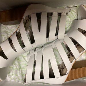 Sam Elderman White Leather Shoes Size 10